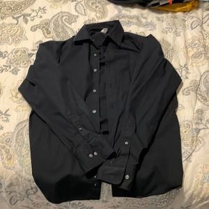 Banana republic black button down size M